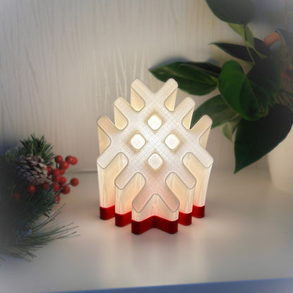 3D spausdinta LED lempa – Akas Zīme