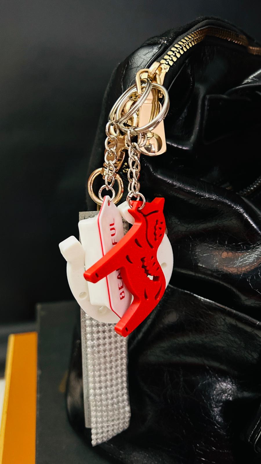Set of Lucky Charms for New Year – Red Horse and Horseshoe are Symbol of Strength, Success & Protection for the New Year
