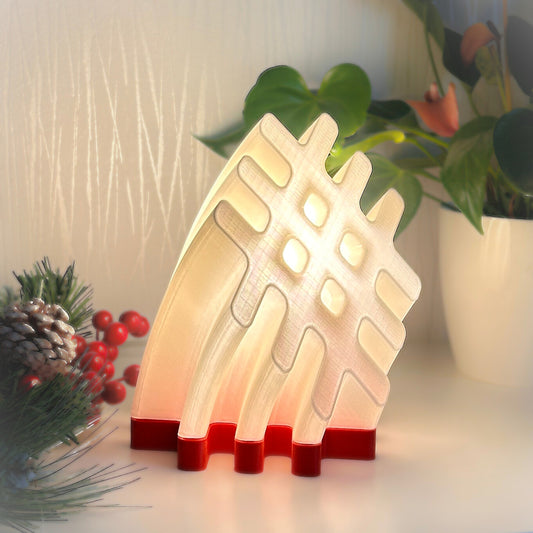 3D Printed LED Lamp – Akas Zīme